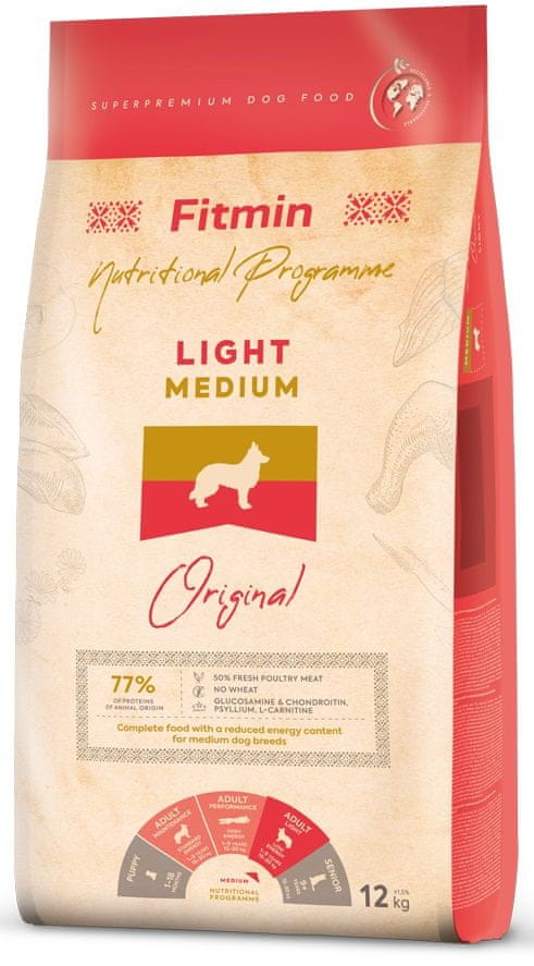 Fitmin Dog medium light - 12 kg